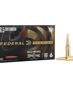 Federal Gold Medal CenterStrike Rifle Ammunition 6.5 Creedmoor 140gr OTM 2675 fps 20/ct