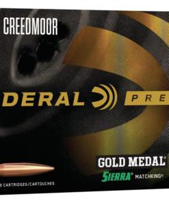 Federal Premium Gold Medal Sierra Matchking Ammunition 6mm Creedmoor 107 gr BTHP 3000 fps 20/ct
