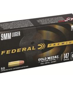 Federal Gold Medal Action Pistol 9mm Luger 147gr FMJ 900 fps 50/ct
