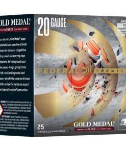 Federal Gold Medal Paper Shotshells 20ga 2-3/4" 7/8oz 1250 fps #7.5 25/ct