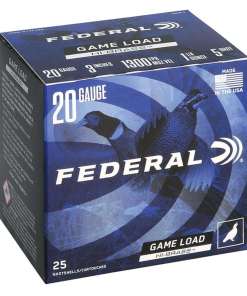 FEDERAL GAME-SHOK HI-BRASS LEAD SS 20GA 3" 3DR 1 1/4OZ 5 AMMO 25RD