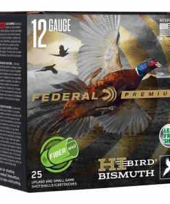 Federal Hi-Bird Fiber Wad Bismuth Shotshells 12ga 2-3/4" 1-1/4oz 1330fps #5 25/ct