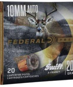 Federal Swift A-Frame Handgun Ammunition 10mm Auto 200gr JHP 1175 fps 20/ct