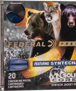 Federal Solid Core Handgun Ammunition 10mm Auto 200 gr TSJ 20/ct