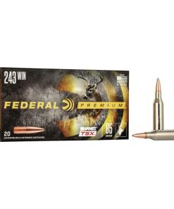 Federal Barnes TSX Rifle Ammunition .243 Win 85gr TSX 3200 fps 20/ct