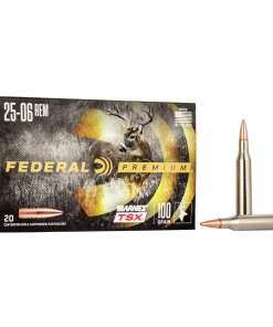 Federal Barnes TSX Rifle Ammunition 25-06 Rem 100gr HP 3210 fps 20/ct