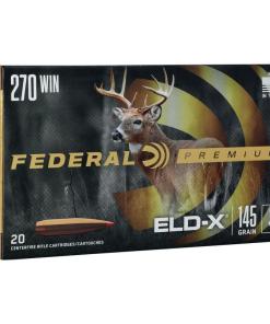 Federal Premium ELD-X Rifle Ammunition .270 Win 145gr PT 2890 fps 20/ct