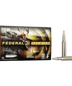 Federal Premium Vital-Shok Rifle Ammunition .270 Win 130 gr TBT 3060 fps - 20/ct