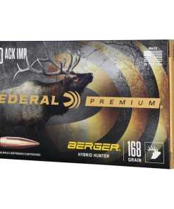 Federal Classic Hunter Berger Hybrid Rifle Ammunition.280 Ackley Improved 168 gr BTHP 2800 fps 20/ct