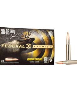 Federal Classic Hunter Berger Hybrid Rifle Ammunition .30-06 Sprg 168 gr BTHP 2800 fps 20/ct