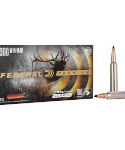 Federal Trophy Copper Rifle Ammunition .300 Win Mag 180gr PT 2960 fps 20/ct