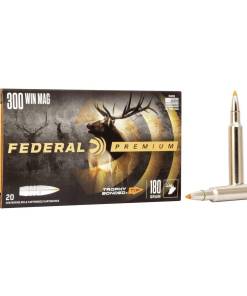 Federal Trophy Bonded Tip Rifle Ammunition .300 Win Mag 180gr PT 2960 fps 20/ct
