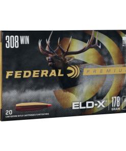 Federal Premium ELD-X Rifle Ammunition .308 Win 178gr PT 2610 fps 20/ct