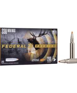 Federal Premium Vital-Shok Rifle Ammunition .338 Win Mag 200 gr BT 2930 fps 20
