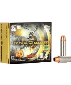 Federal Premium Vital-Shok Handgun Ammunition .357 Mag 140 gr BXP 1400 fps 20/box
