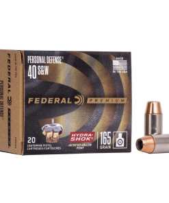 Federal Premuim Personal Defense Handgun Ammunition .40 S&W 165 gr JHP 980 fps 20/box