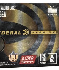 Federal Personal Defense Hydra-Shok Deep Handgun Ammuniton .40 S&W 165 gr HSD 1050 fps 20/ct