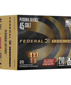 Federal Hydra-Shok Deep Handgun Ammunition .45 Colt 210 gr JHP 913 fps 20/ct
