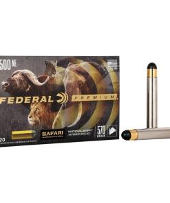 Federal Premium Cape-Shok .500 Nitro Express 3 570 gr Hydro Solid 2100 fps 20/ct