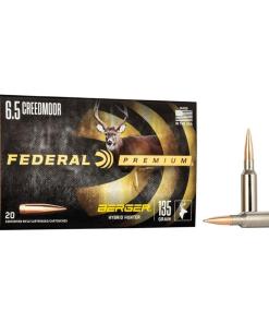 Federal Classic Hunter Berger Hybrid Rifle Ammunition 6.5 Creedmoor 135 gr BTHP 2775 fps 20/ct