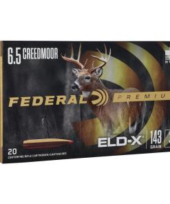Federal Premium ELD-X Rifle Ammo 6.5 Creedmoor 143 gr 2700 fps 20/ct