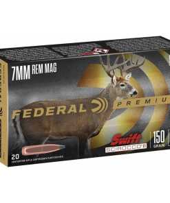 Federal Swift Scirocco II Rifle Ammunition 7mm Rem Mag 150 gr Poly Tip 3050 fps 20/ct
