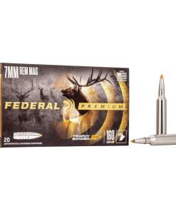 Federal Trophy Bonded Tip Rifle Ammunition 7mm Rem Mag 160gr PT 2900 fps 20/ct