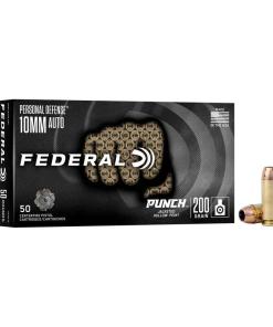 Federal Personal Defense Punch Handgun Ammunition 10mm Auto 200gr JHP 1100 fps 50/ct