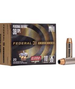 Federal Premuim Personal Defense Handgun Ammunition .38 Spl 110 gr JHP 980 fps 20/box