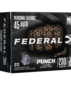 Federal Personal Defense Punch Handgun Ammunition .45 ACP 230 gr JHP 890 fps 20/ct
