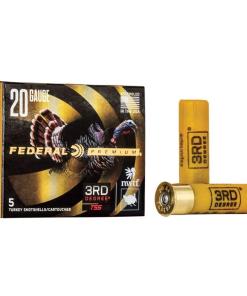 Federal 3rd Degree Shotshell 20ga 3" 1-1/2oz 1100 fps  #5/#6 & #7 5/ct