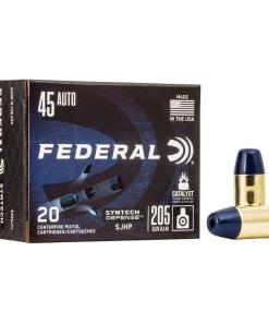 Federal Syntech Defense Handgun Ammunition .45 ACP SJHP 970 fps 20/ct