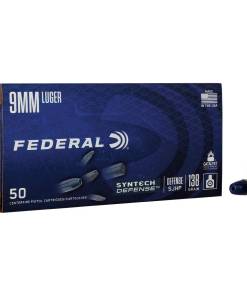 Federal Syntech Defense Handgun Ammunition 9mm Luger 138 gr. SJHP 1050 fps 50/ct