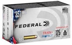 Federal Train & Protect Handgun Ammunition .357 Mag 125gr JHP 1440 fps 50/ct