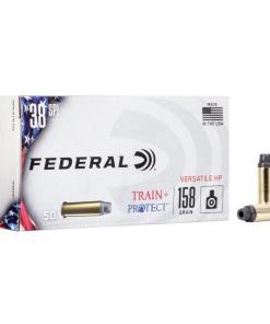 Federal Train+Protect Handgun Ammunition .38 Spl 158gr VHP 830 fps 50/ct