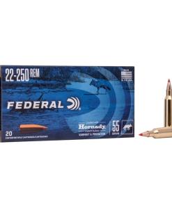 Federal Varmint & Predator Rifle Ammunition .22-250 Rem 55 gr V-MAX 4200 fps 20/ct