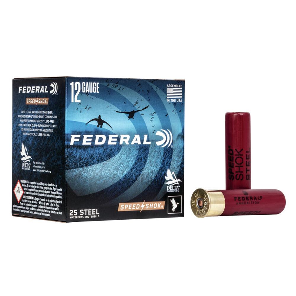 FEDERAL SPEED-SHOK HIGH VELOCITY STEEL 12GA 3-1/2" 1-3/8OZ BBB AMMO 25RD