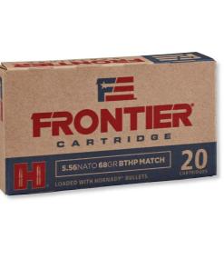 Hornady Frontier NATO Rifle Ammunition 5.56mm 68 gr BTHP-MATCH 500/ct Case (25-20/ct Boxes)