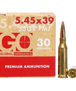 Global Ordnance Rifle Ammunition 5.45x39mm 55gr FMJ 2854 fps 30/ct