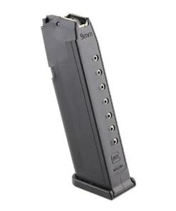 Glock Factory Handgun Magazine for Glock Model 19 9mm Luger 10/rd Black Bulk