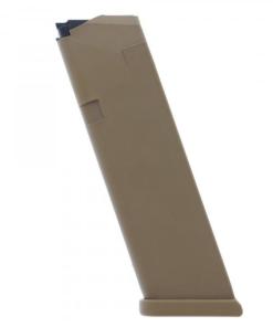 Glock Gen5 Factory Magazine Coyote G17 G17L G19 G19X G26 G34 9mm Luger 17/rd Bulk
