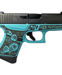 Glock 43 Gen 4 Custom "Robin's Egg Blue and Paisley" Subcompact Handgun 9mm Luger 6/rd Magazines (2) 3.41" Barrel USA