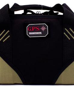 G-Outdoors Large Memory Foam Case with Magazine Back Pockets- Green/Black