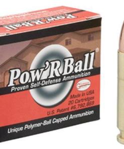 Glaser Pow'RBall Handgun Ammunition  9mm Luger (+P) 100 gr JHP 1475 fps 20/box