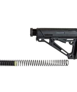 Hogue AR-15/M-16 OM Collapsible Buttstock Assembly with Buffer Tube and Hardware-Black Rubber