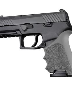 Hogue HandAll Beavertail Handgun Grip Sleeve for Sig Sauer P320 Compact Slate Grey