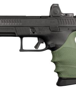 Hogue HandAll Beavertail Grip Sleeve CZ P-10 Compact 9mm - OD Green