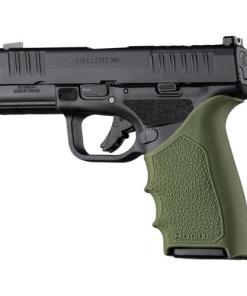 Hogue HandAll Beaver Tail Handgun Grip Sleeve Springfield Armory Hellcat Pro OD Green