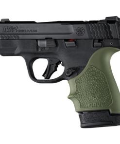 Hogue HandAll Beaver Tail Handgun Grip Sleeve S&W M&P 9 Shield Plus OD Green