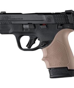 Hogue HandAll Beaver Tail Handgun Grip Sleeve S&W M&P 9 Shield Plus FDE